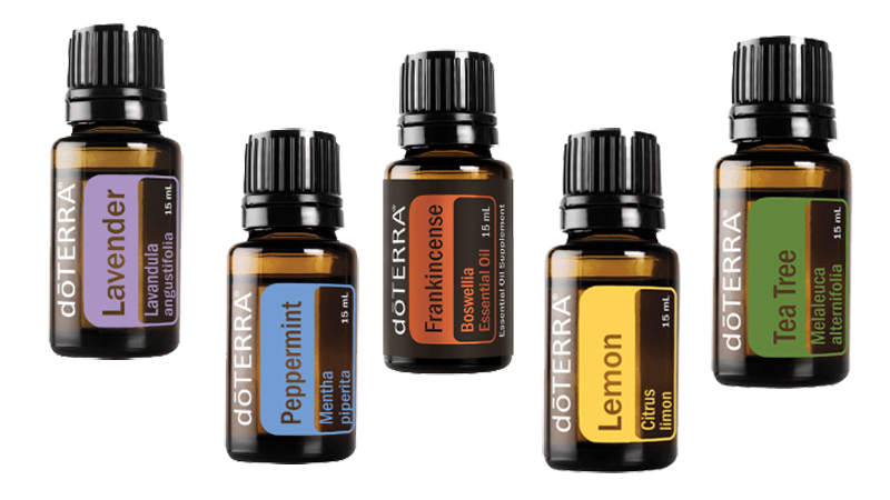 Picture of suggested single essential oils