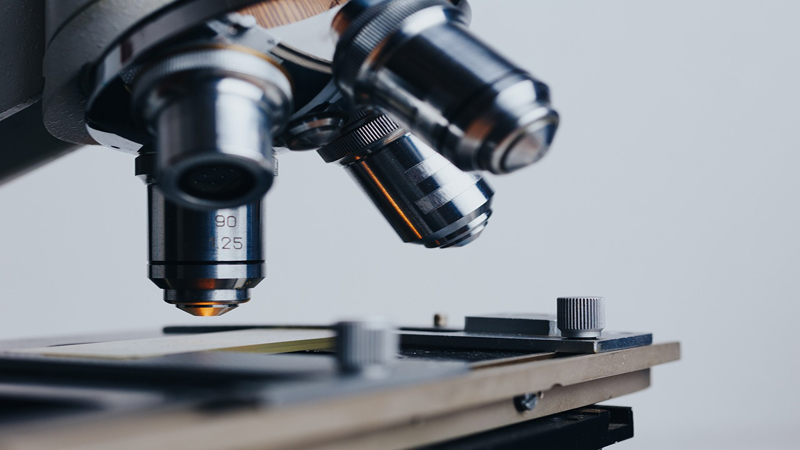 microscope focusing on a slide microscope focusing on a slide